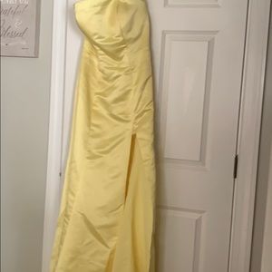 Yellow prom dress